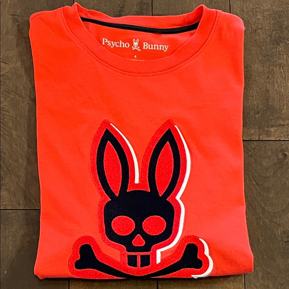 Psycho Bunny T-Shirt in Bold Red